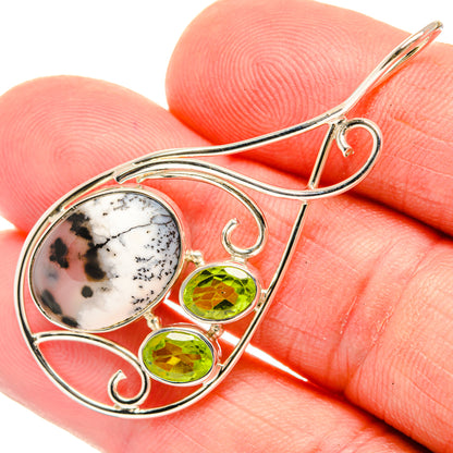 Dendritic Opal Pendants handcrafted by Ana Silver Co - PD27937