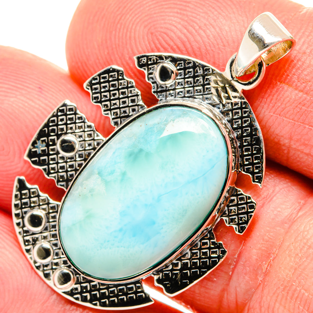 Larimar Pendants handcrafted by Ana Silver Co - PD27938