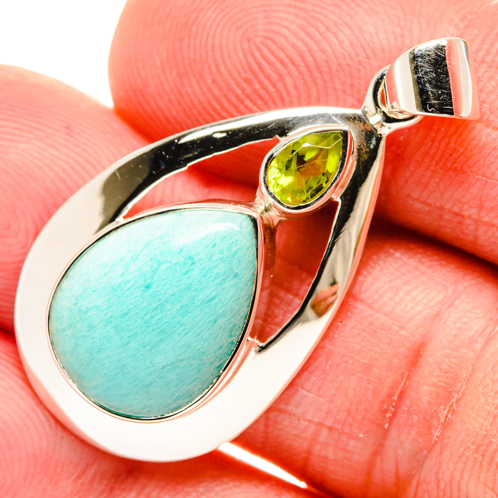 Amazonite Pendants handcrafted by Ana Silver Co - PD27942