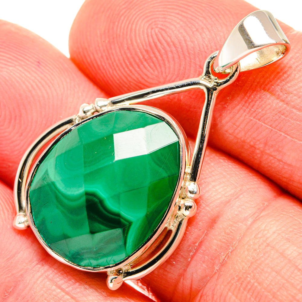 Malachite Pendants handcrafted by Ana Silver Co - PD27943