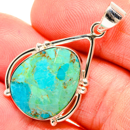 Chrysocolla Pendants handcrafted by Ana Silver Co - PD27945
