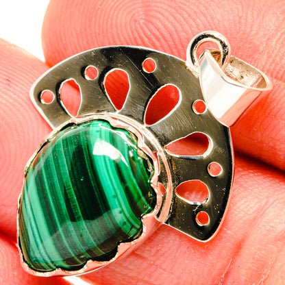 Malachite Pendants handcrafted by Ana Silver Co - PD27950