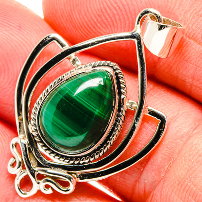 Malachite Pendants handcrafted by Ana Silver Co - PD27954
