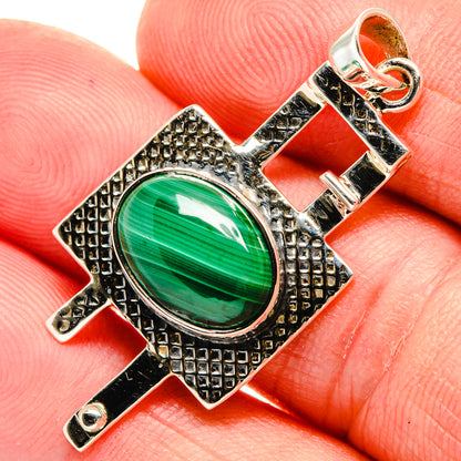 Malachite Pendants handcrafted by Ana Silver Co - PD27956