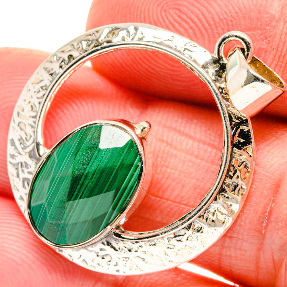 Malachite Pendants handcrafted by Ana Silver Co - PD27961
