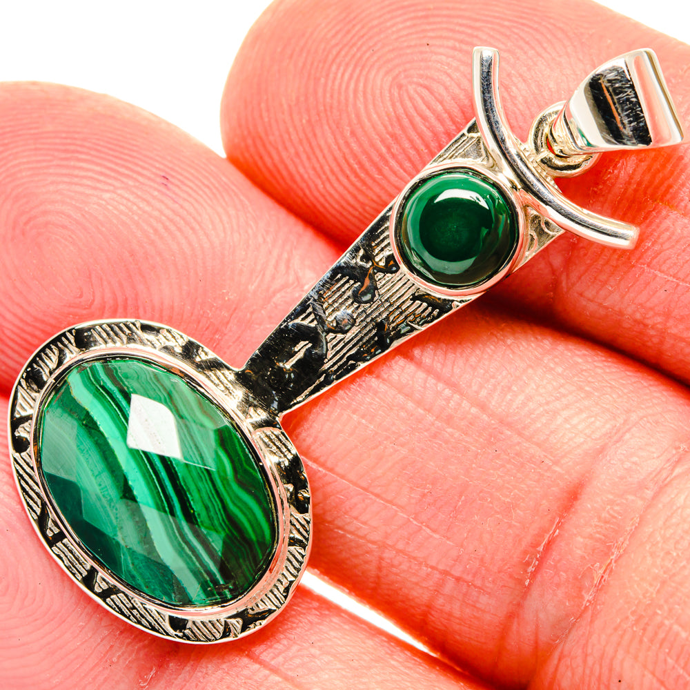 Malachite Pendants handcrafted by Ana Silver Co - PD27963