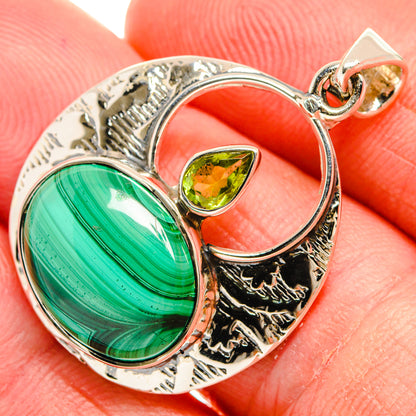 Malachite Pendants handcrafted by Ana Silver Co - PD27967