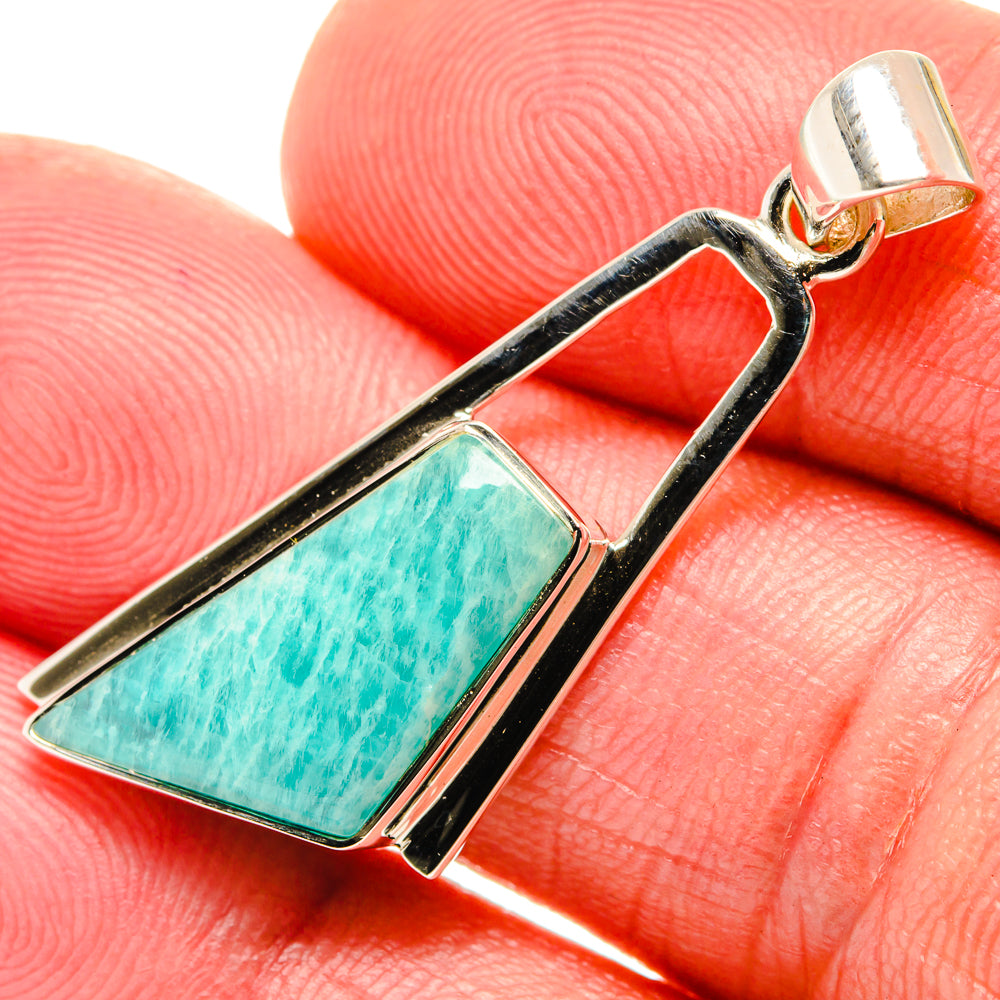 Amazonite Pendants handcrafted by Ana Silver Co - PD27985