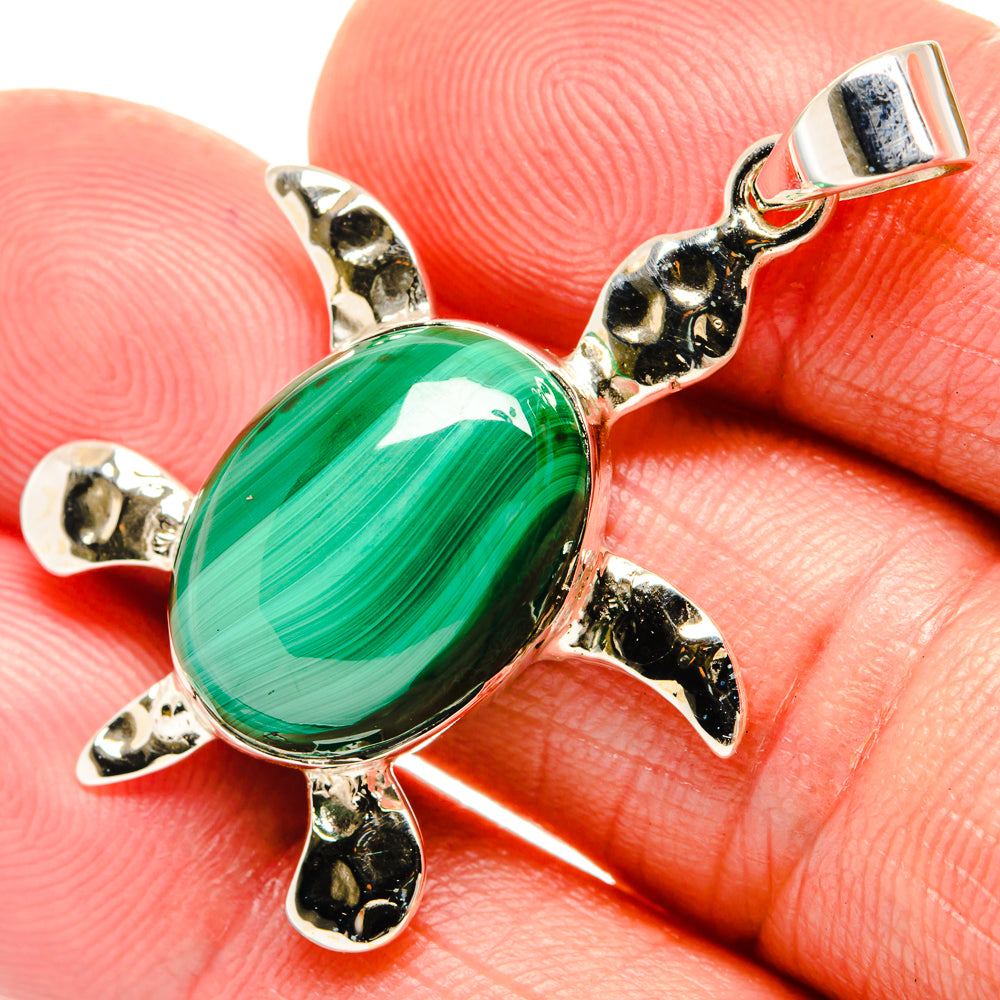 Malachite Pendants handcrafted by Ana Silver Co - PD27995