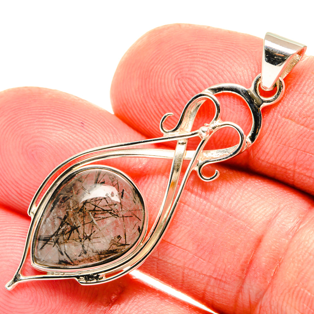 Tourmalinated Quartz Pendants handcrafted by Ana Silver Co - PD28008