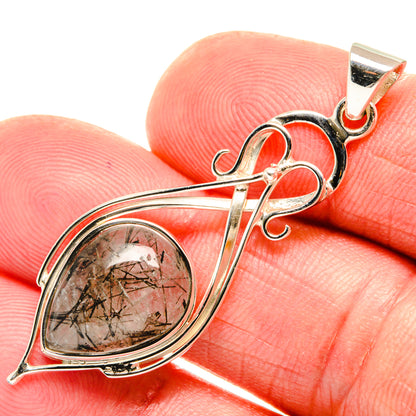 Tourmalinated Quartz Pendants handcrafted by Ana Silver Co - PD28008
