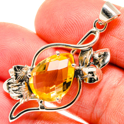 Lemon Quartz Pendants handcrafted by Ana Silver Co - PD28012