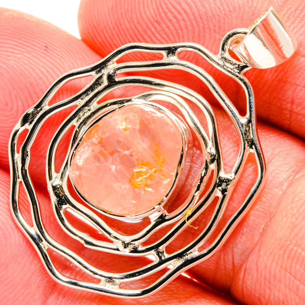 Morganite Pendants handcrafted by Ana Silver Co - PD28015