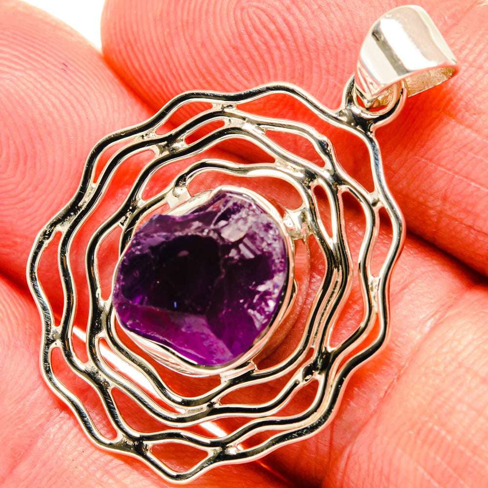 Amethyst Pendants handcrafted by Ana Silver Co - PD28023
