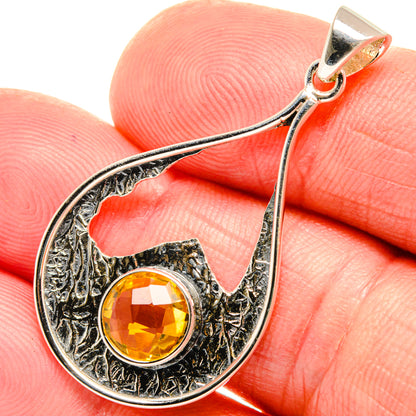 Citrine Pendants handcrafted by Ana Silver Co - PD28026