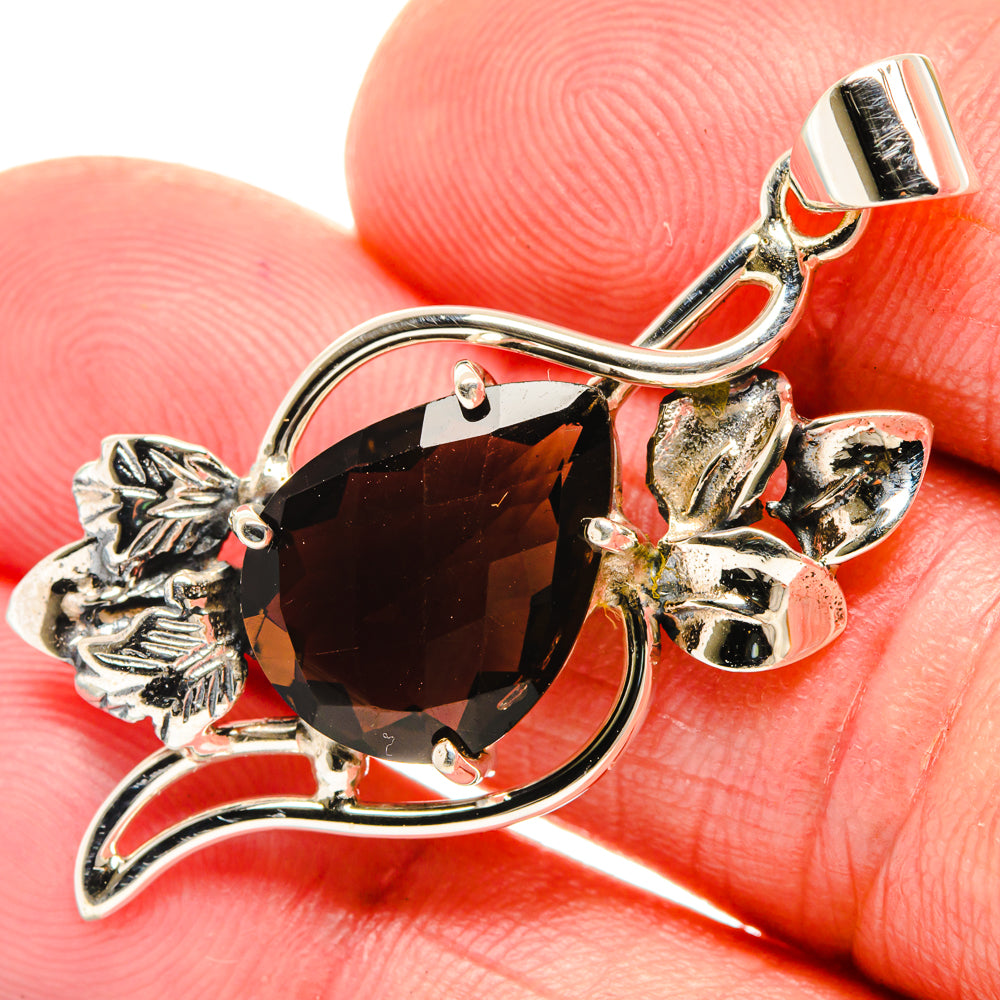 Smoky Quartz Pendants handcrafted by Ana Silver Co - PD28032
