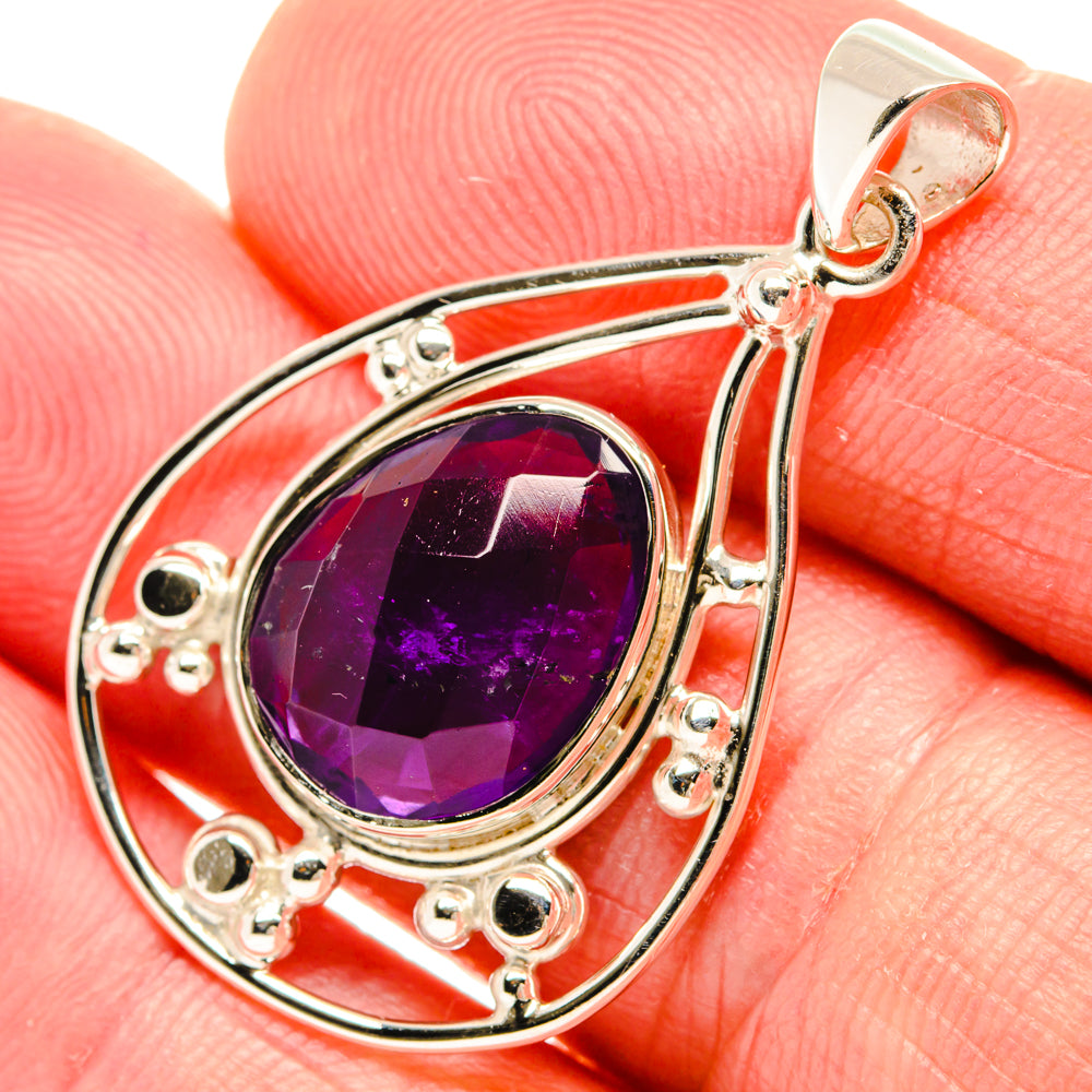 Amethyst Pendants handcrafted by Ana Silver Co - PD28036