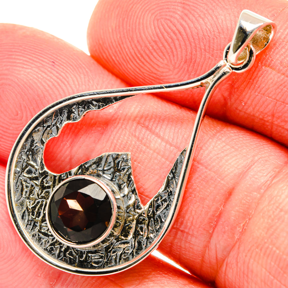 Smoky Quartz Pendants handcrafted by Ana Silver Co - PD28038