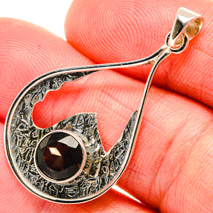 Smoky Quartz Pendants handcrafted by Ana Silver Co - PD28038