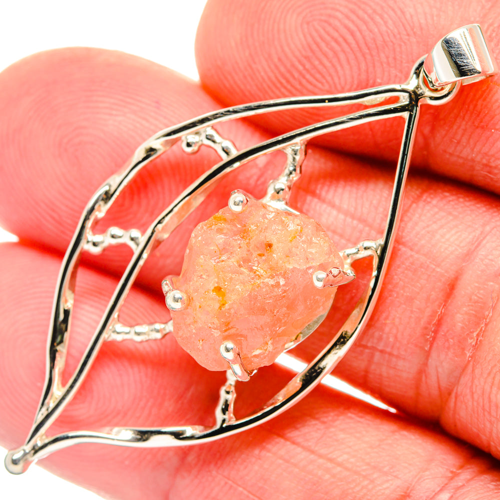 Morganite Pendants handcrafted by Ana Silver Co - PD28041
