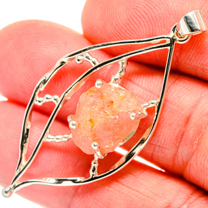 Morganite Pendants handcrafted by Ana Silver Co - PD28041