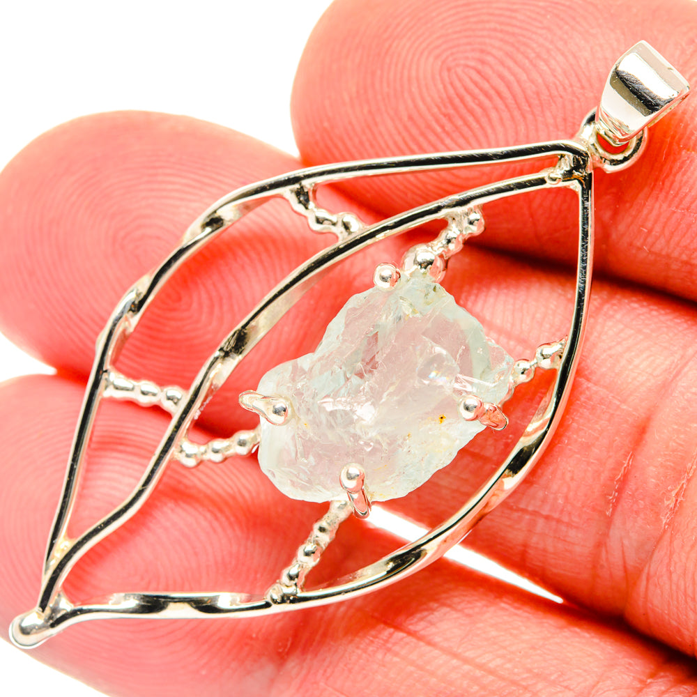 Aquamarine Pendants handcrafted by Ana Silver Co - PD28055