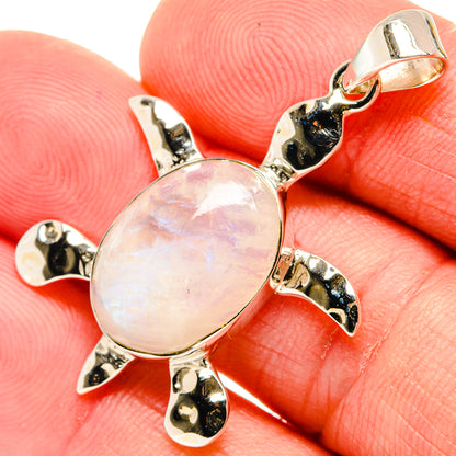 Rainbow Moonstone Pendants handcrafted by Ana Silver Co - PD28058