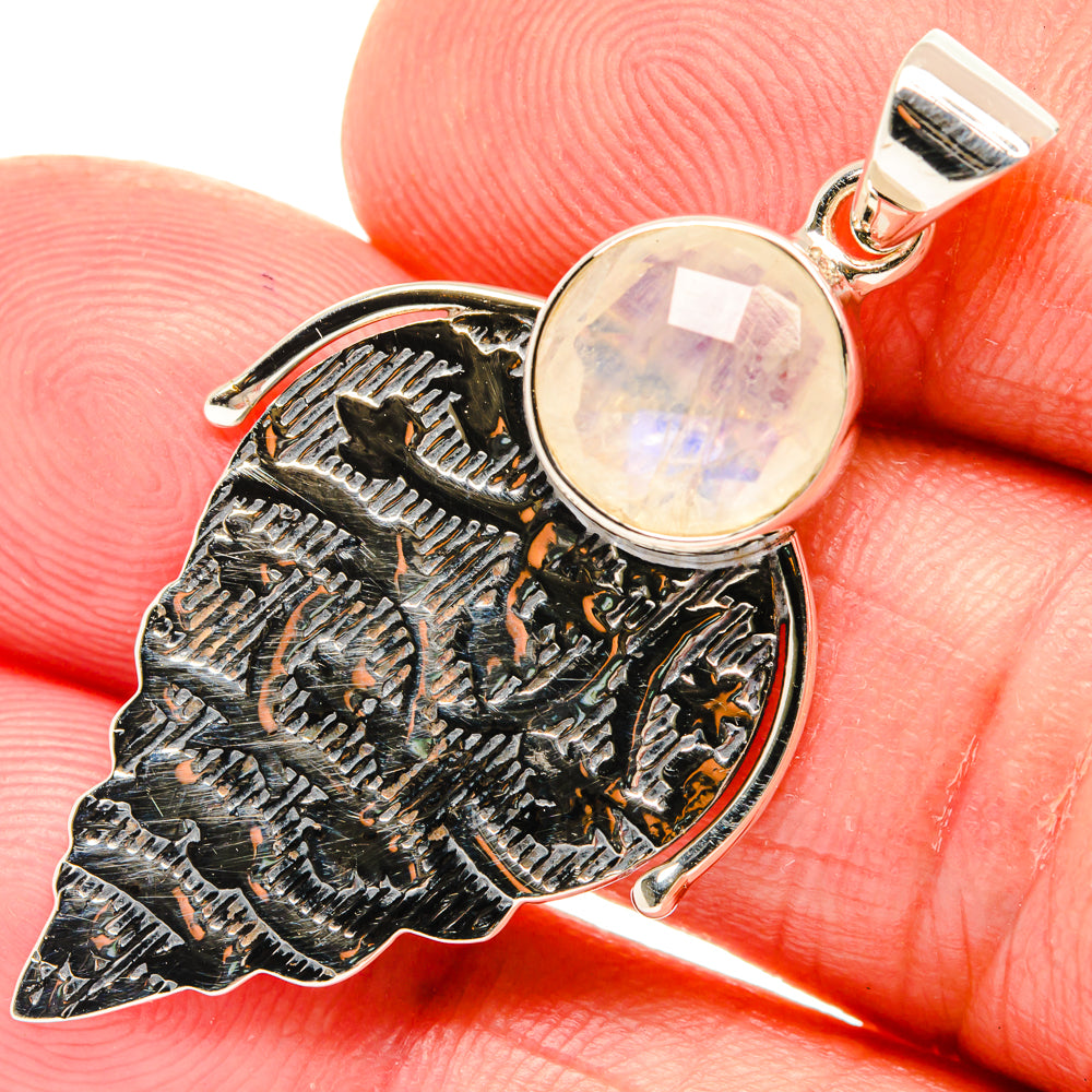 Rainbow Moonstone Pendants handcrafted by Ana Silver Co - PD28059