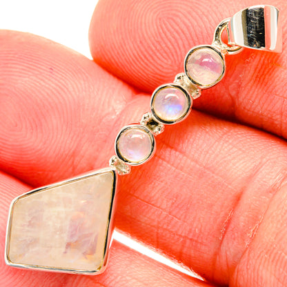 Rainbow Moonstone Pendants handcrafted by Ana Silver Co - PD28060