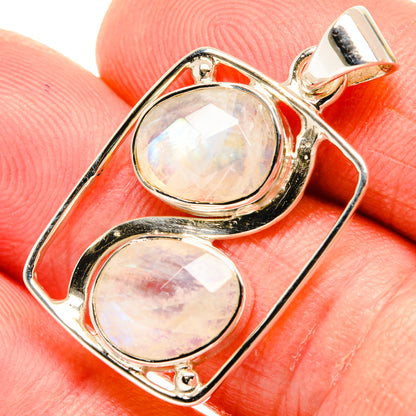 Rainbow Moonstone Pendants handcrafted by Ana Silver Co - PD28061