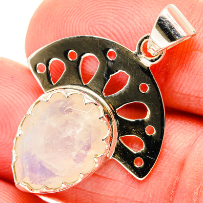 Rainbow Moonstone Pendants handcrafted by Ana Silver Co - PD28062