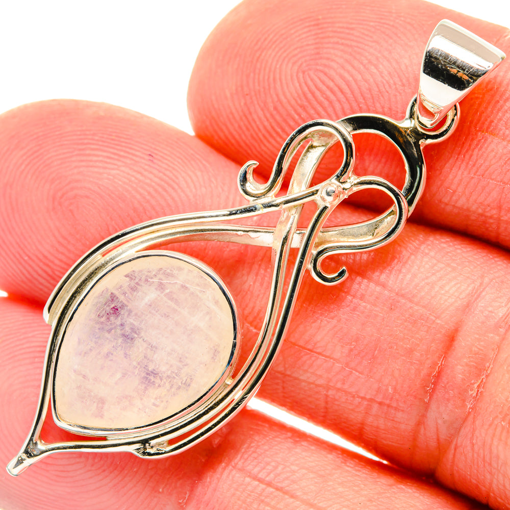 Rainbow Moonstone Pendants handcrafted by Ana Silver Co - PD28063