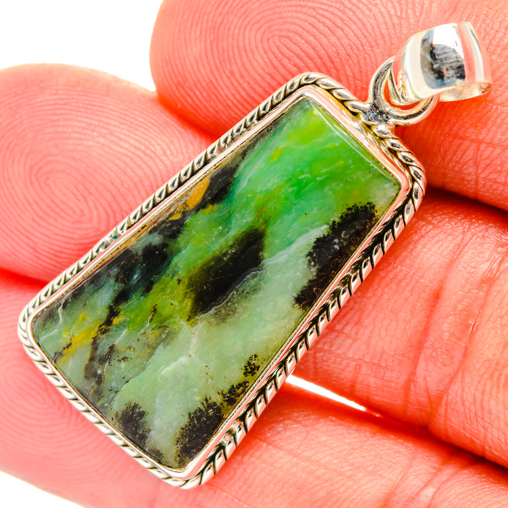 Peruvian Opal Pendants handcrafted by Ana Silver Co - PD28071
