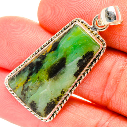 Peruvian Opal Pendants handcrafted by Ana Silver Co - PD28071