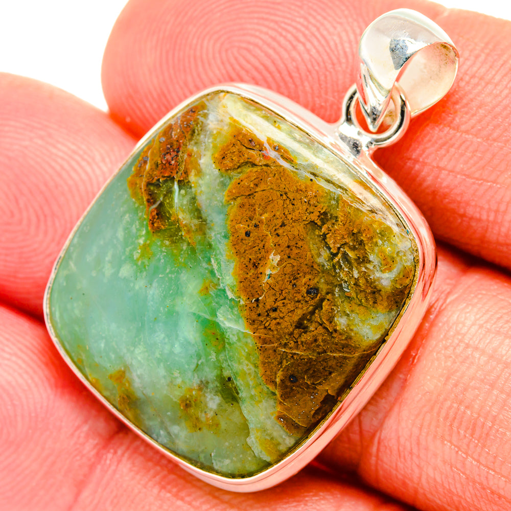 Peruvian Opal Pendants handcrafted by Ana Silver Co - PD28072