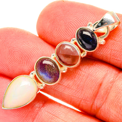 Ethiopian Opal Pendants handcrafted by Ana Silver Co - PD28073