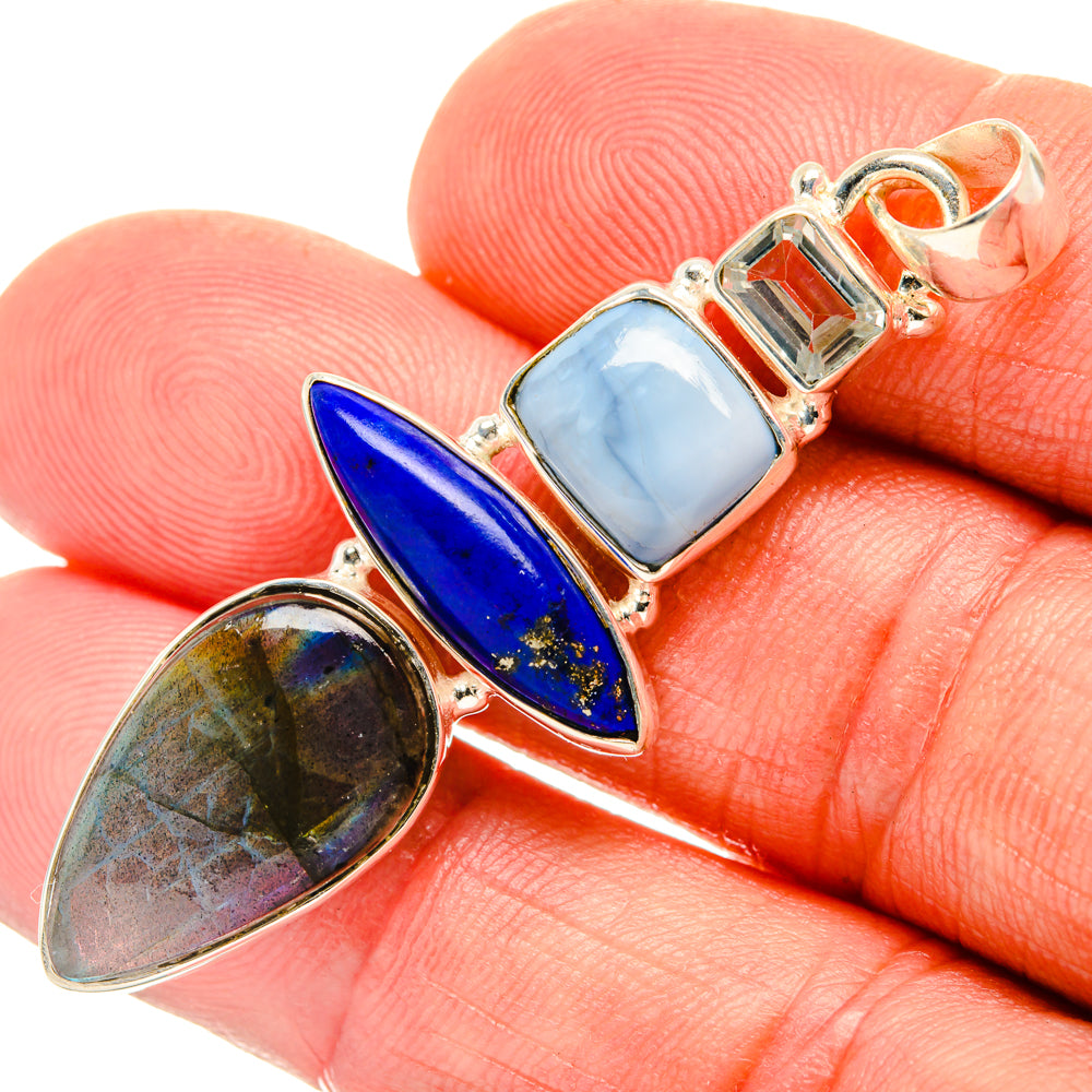 Labradorite Pendants handcrafted by Ana Silver Co - PD28078