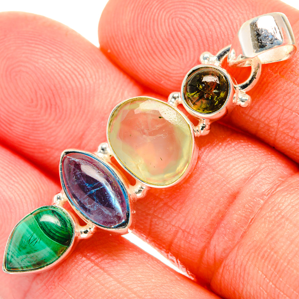 Prehnite Pendants handcrafted by Ana Silver Co - PD28079