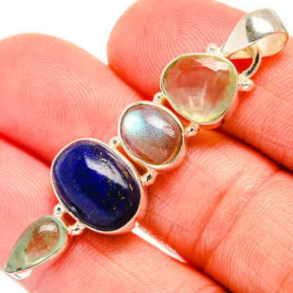 Lapis Lazuli Pendants handcrafted by Ana Silver Co - PD28083