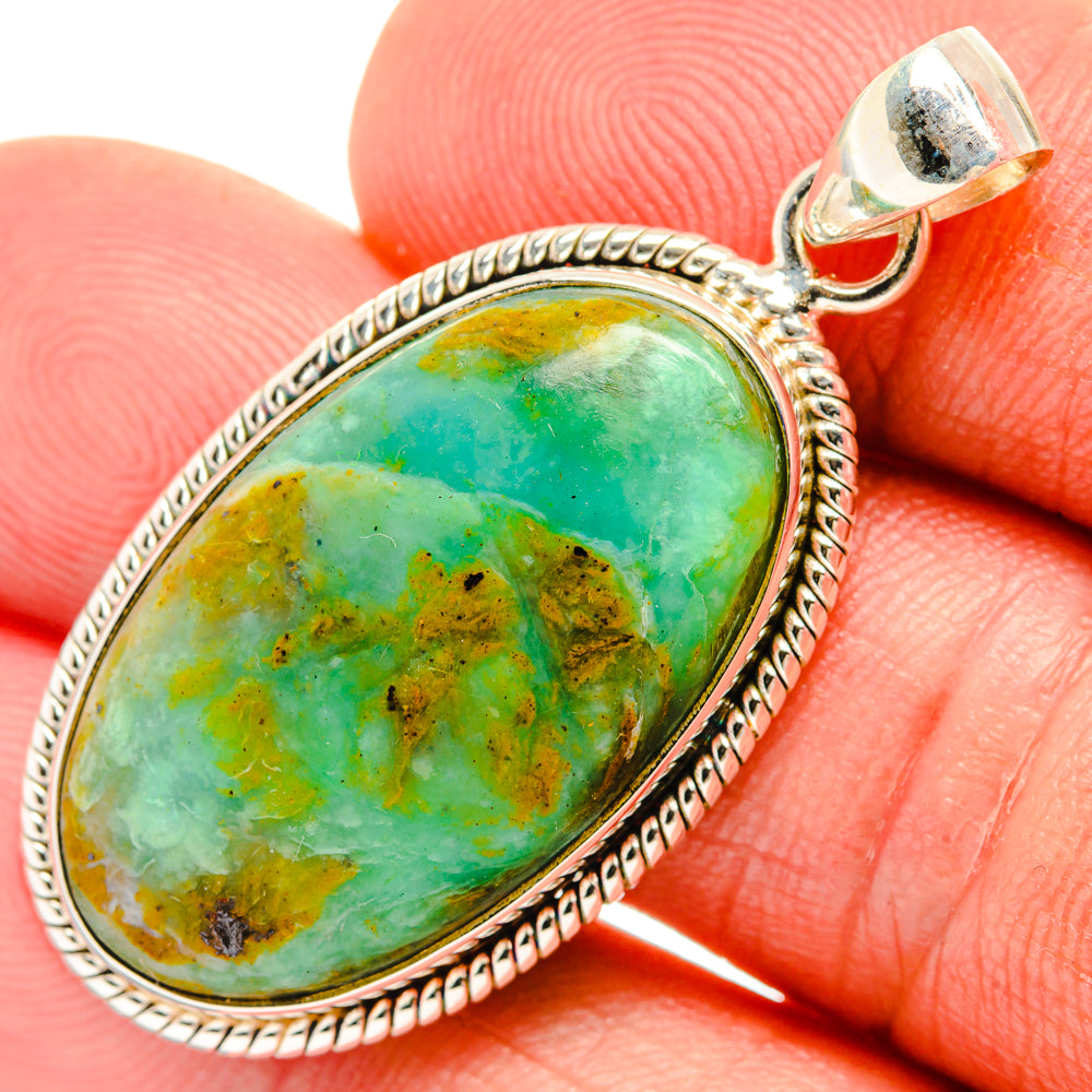 Peruvian Opal Pendants handcrafted by Ana Silver Co - PD28084