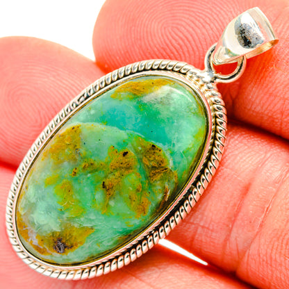 Peruvian Opal Pendants handcrafted by Ana Silver Co - PD28084