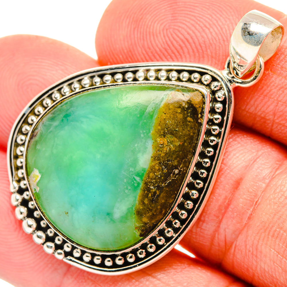 Peruvian Opal Pendants handcrafted by Ana Silver Co - PD28086