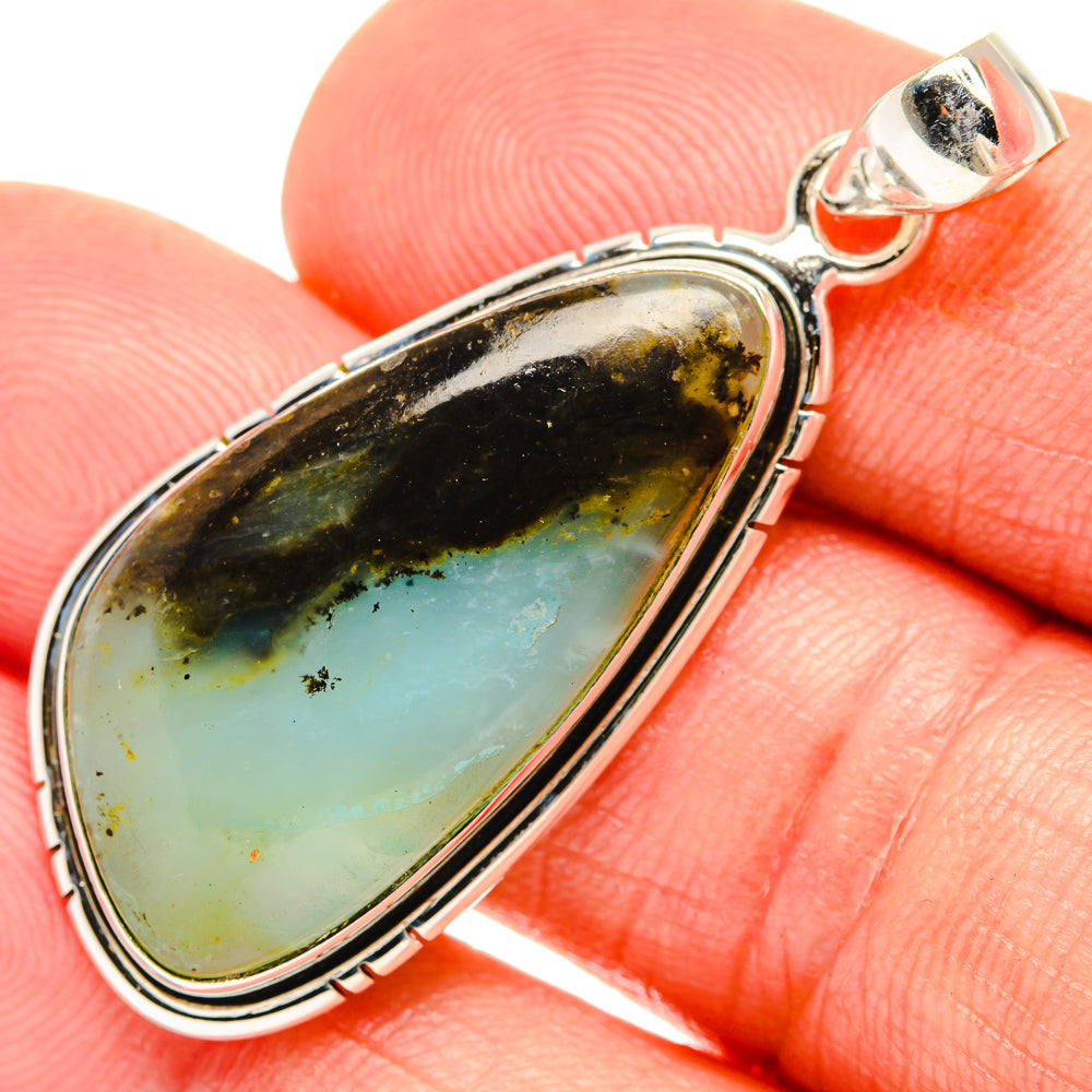 Peruvian Opal Pendants handcrafted by Ana Silver Co - PD28087