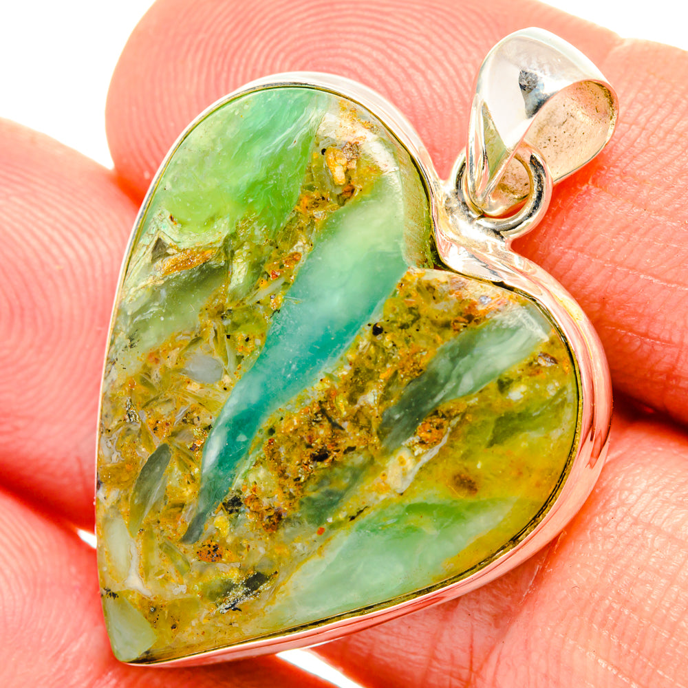 Peruvian Opal Pendants handcrafted by Ana Silver Co - PD28089