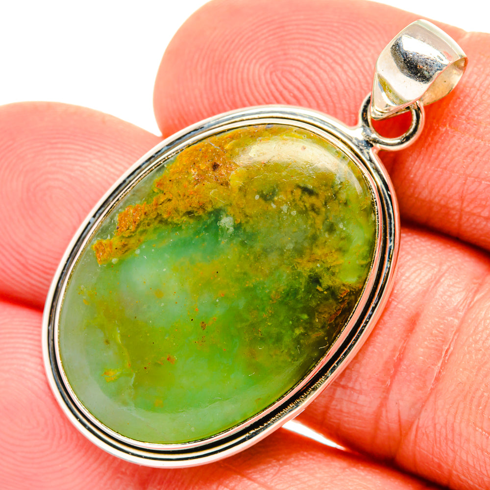 Peruvian Opal Pendants handcrafted by Ana Silver Co - PD28094