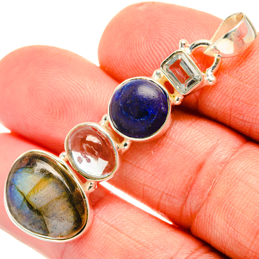 Labradorite Pendants handcrafted by Ana Silver Co - PD28126