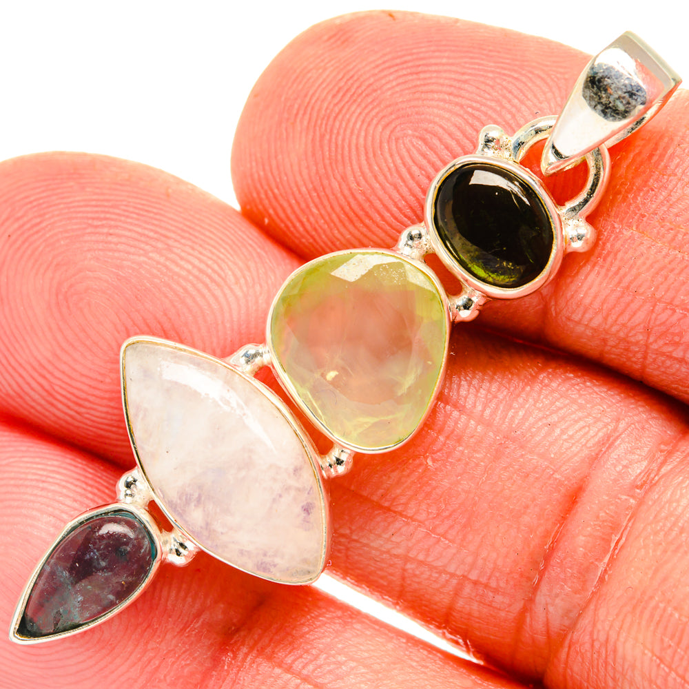 Rainbow Moonstone Pendants handcrafted by Ana Silver Co - PD28134