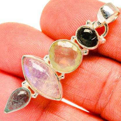 Rainbow Moonstone Pendants handcrafted by Ana Silver Co - PD28141