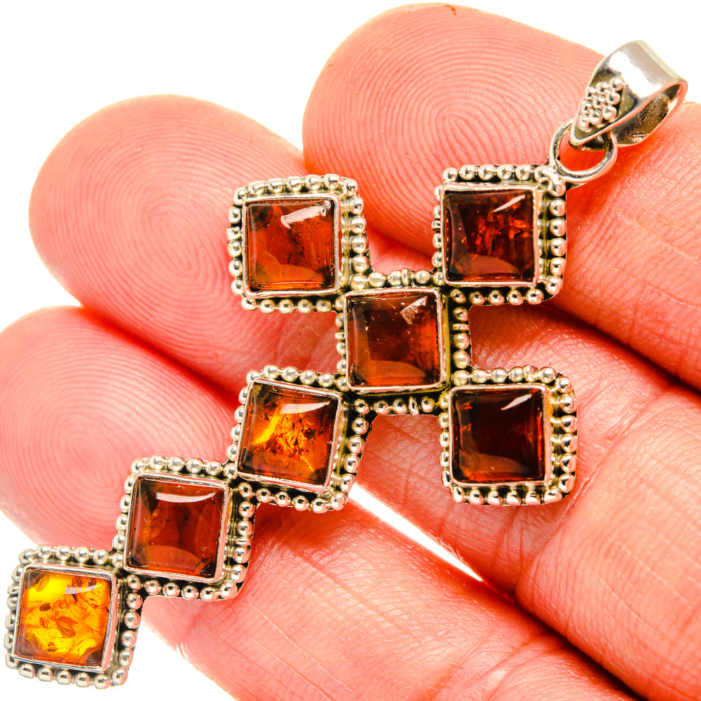Baltic Amber Pendants handcrafted by Ana Silver Co - PD28157