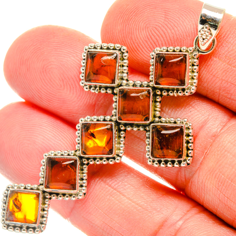 Baltic Amber Pendants handcrafted by Ana Silver Co - PD28161
